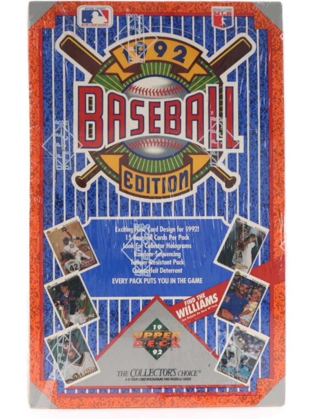 1992 Baseball Card Set - Vintage Upper Deck Collectible, Rare Sports Memorabilia